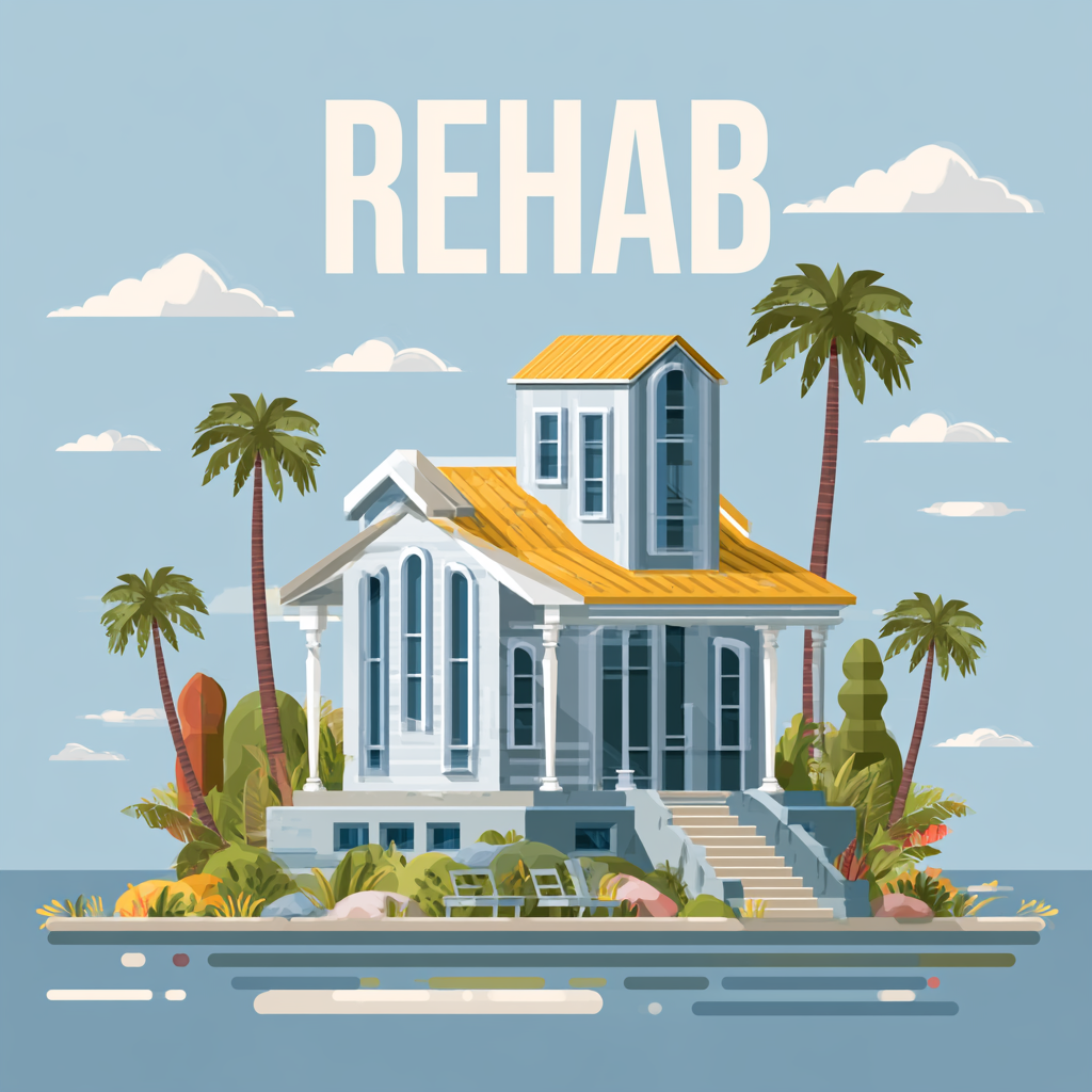 Illustration of a residential rehab in Fresno, representing a safe, structured treatment environment where individuals receive 24/7 addiction recovery support and comprehensive care.